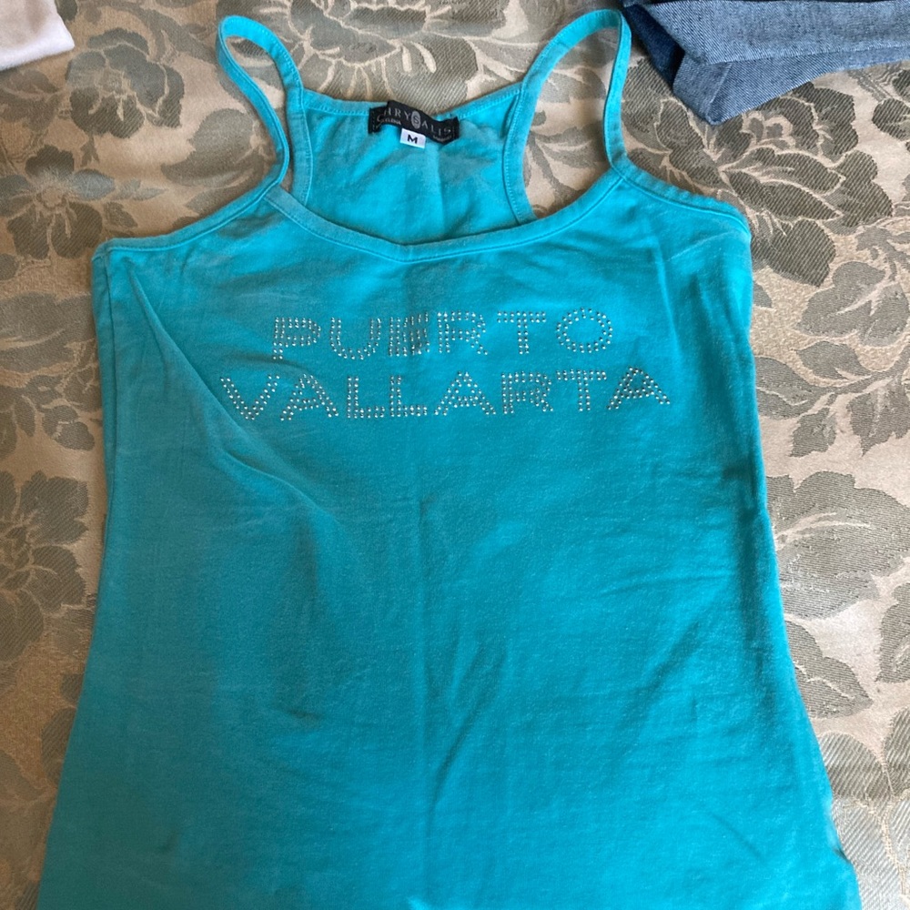 Turquoise Puerto Vallarta tank, Never Worn